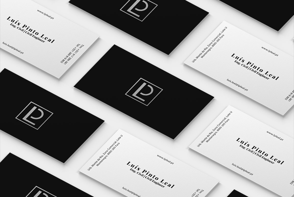 Modern Business Card Grid Mockup by Anthony Boyd Graphics